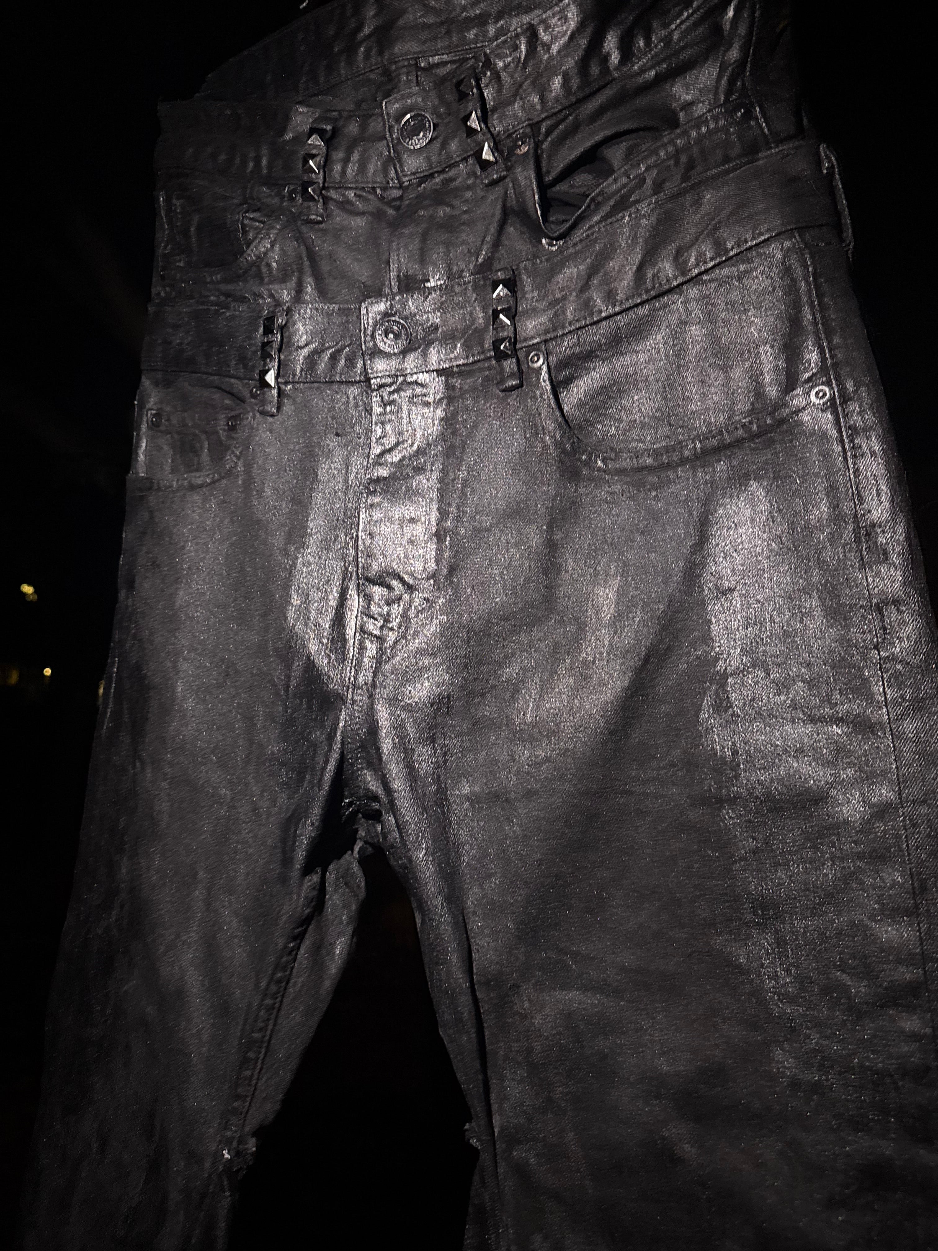 Double waisted Metallic Waxed