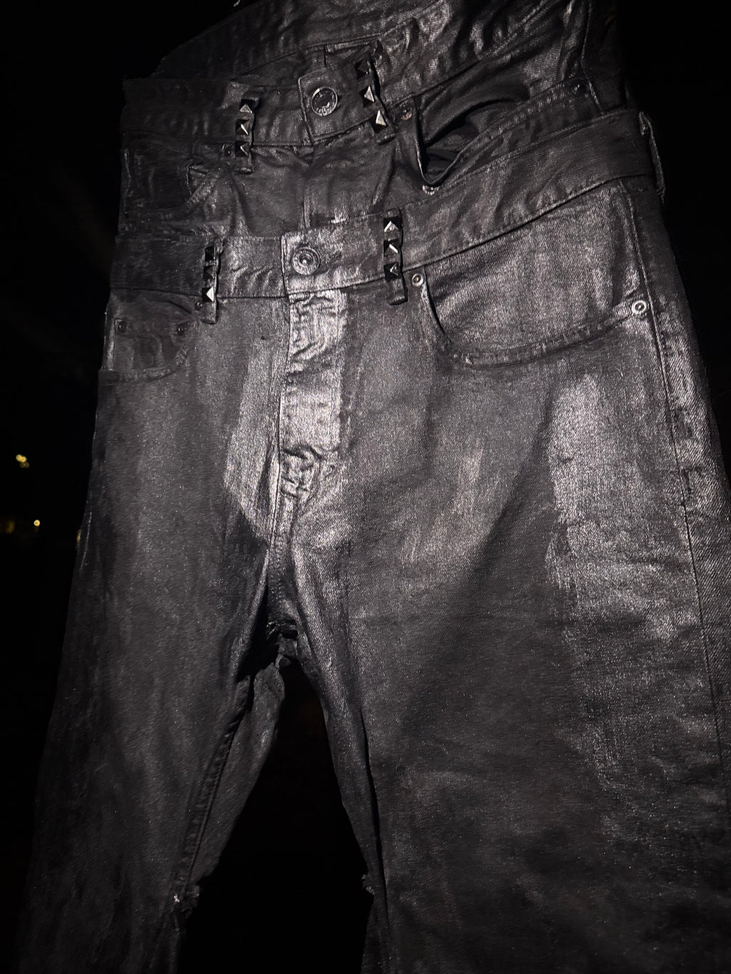 Double waisted Metallic Waxed