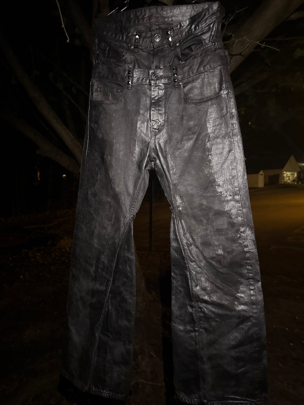 Double waisted Metallic Waxed